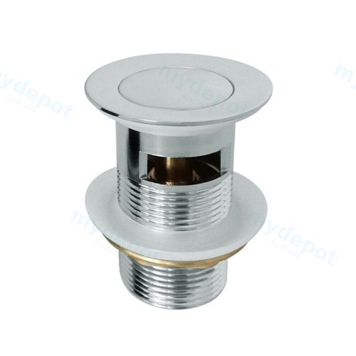 [70025/PW32C] Nana Chrome Pop Up Waste 32/40mm With Overflow Solid Brass Plug Waste