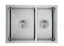 [44585] Eden 1& 1/2 Double Bowl Undermount Sink 340 x 400mm&180 x 400mm (304 Stainless Steel)