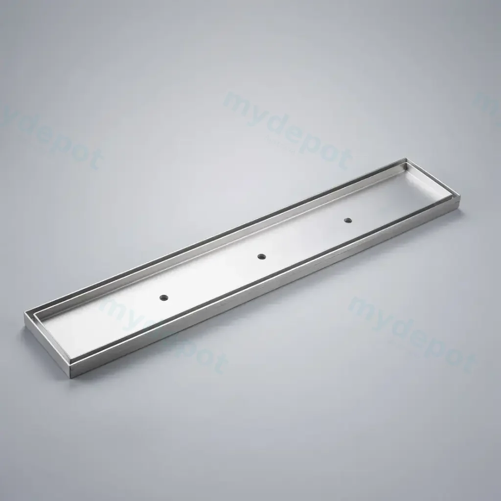 [55805] 1000*100*21mm Electroplated Silver Tile Insert Drain No Outlet