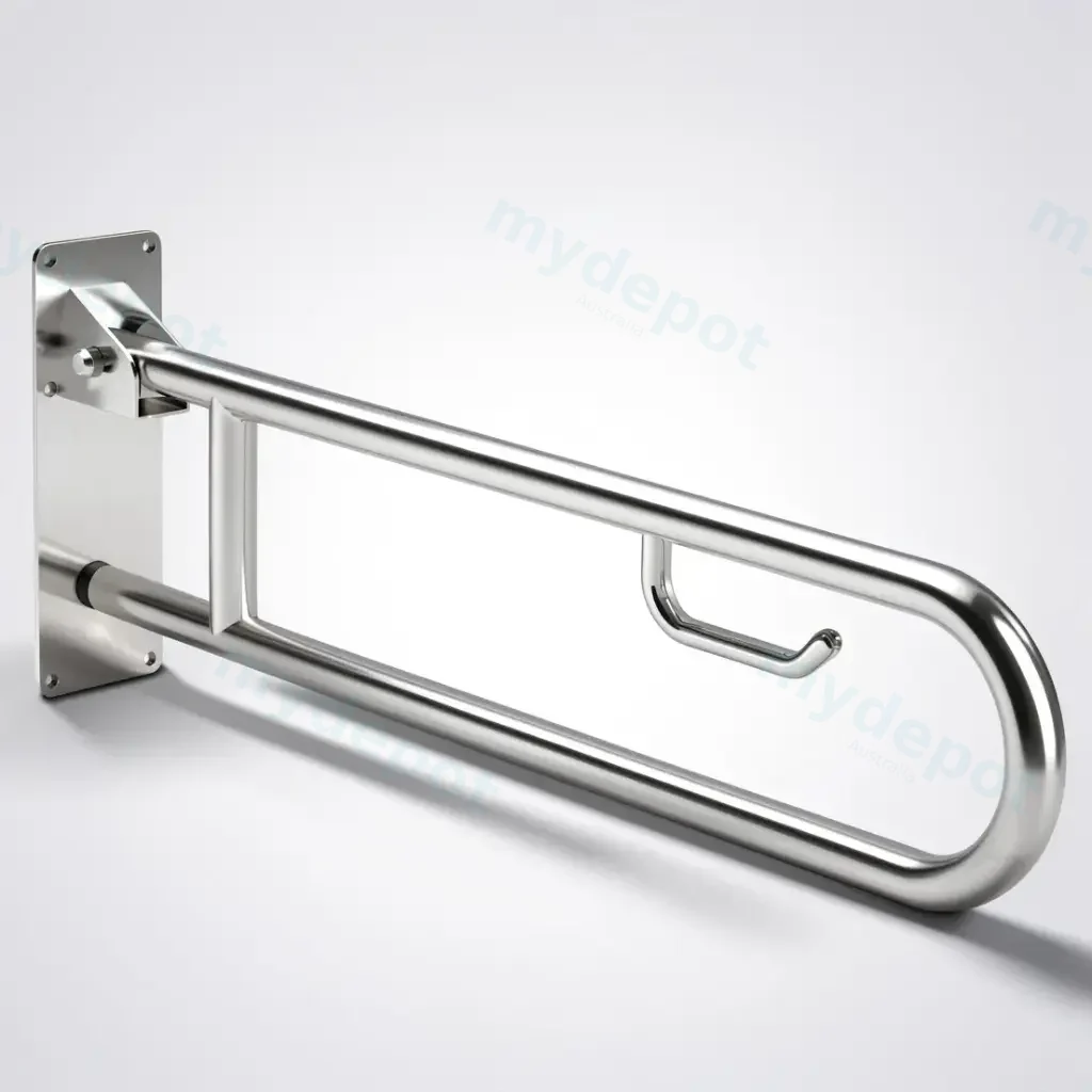 [55701] 100mmWX300mmHmmBradley Australia MapS Drop Down Satin SS Grab Rail