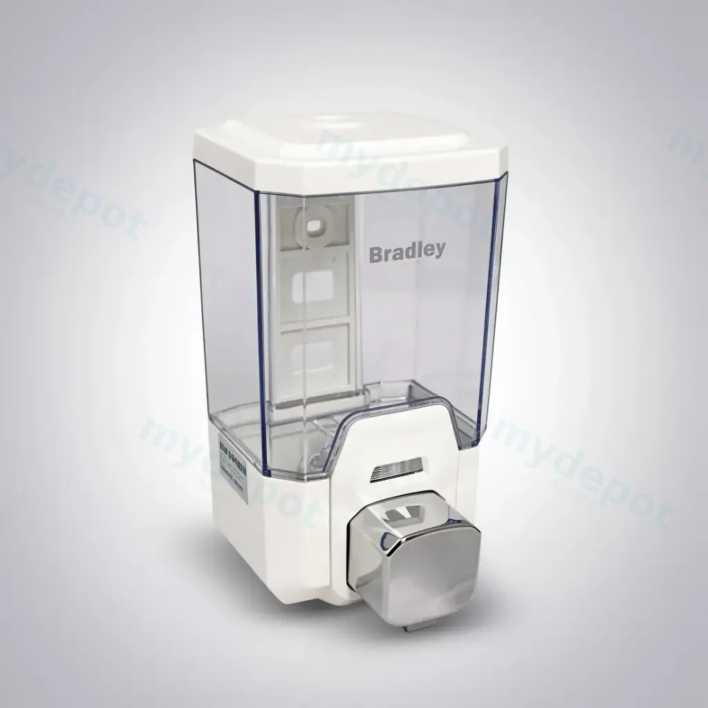 [55688] 113X200HX120mm Bradley Australia Map ABS Foam Soap White Dispenser