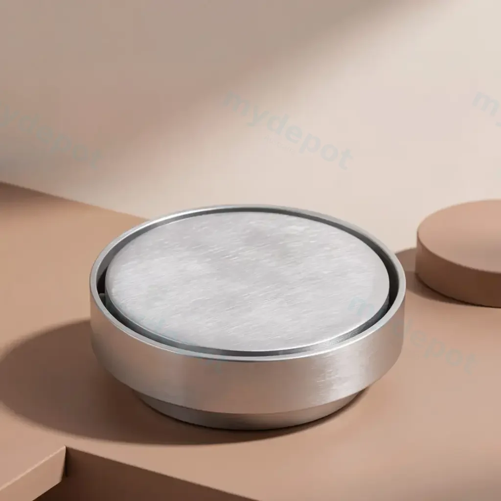 [55853] 115X115mm Brushed Chrome Round Tile Insert Floor Drain(88mm)