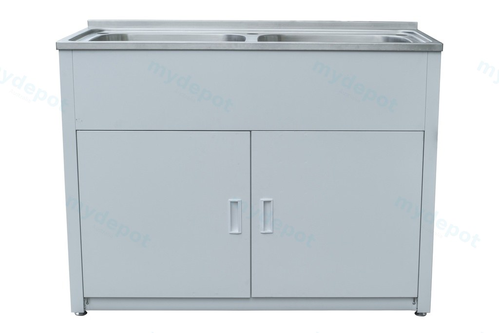 [55869] 1170X510X870mm Double 90L Laundry Tubs