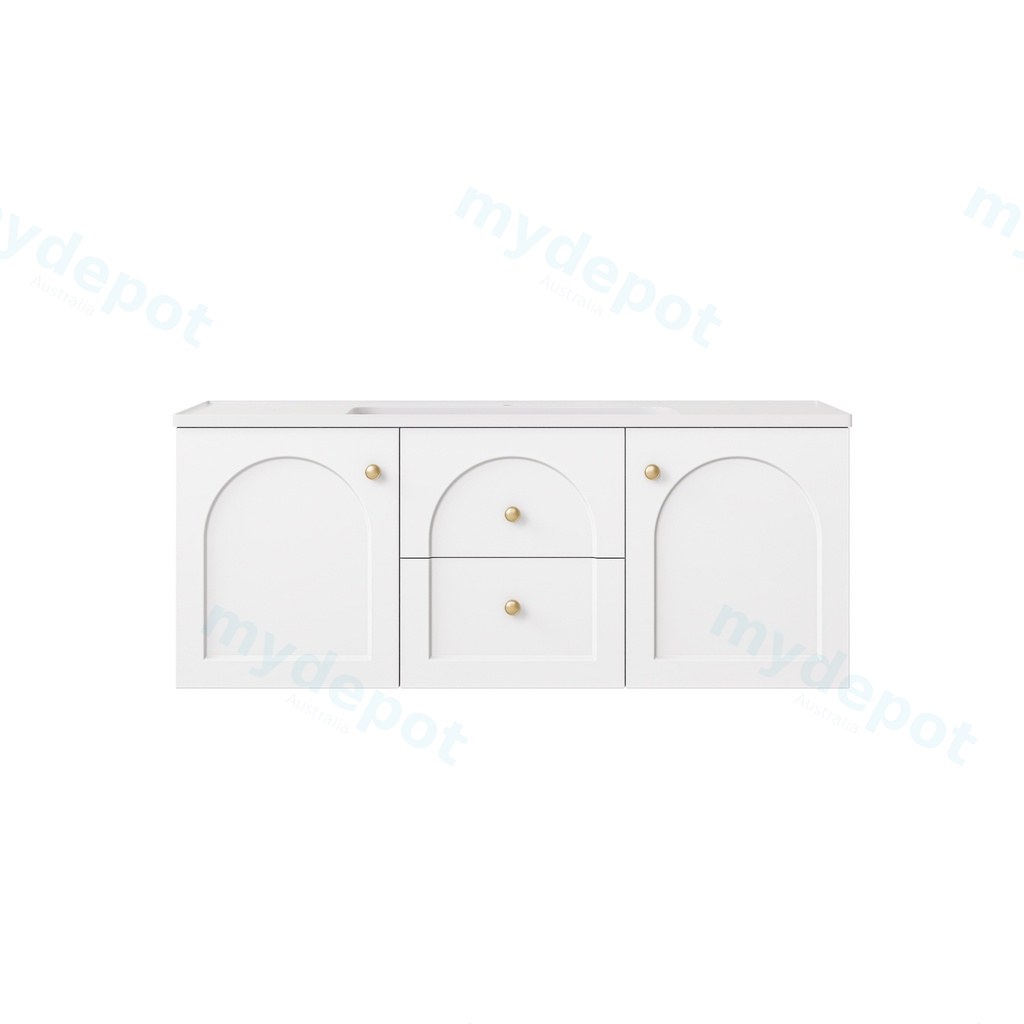 [56805] 1190*455*470mm Matte White Chester Federation Wall Hung PVC Cabinet