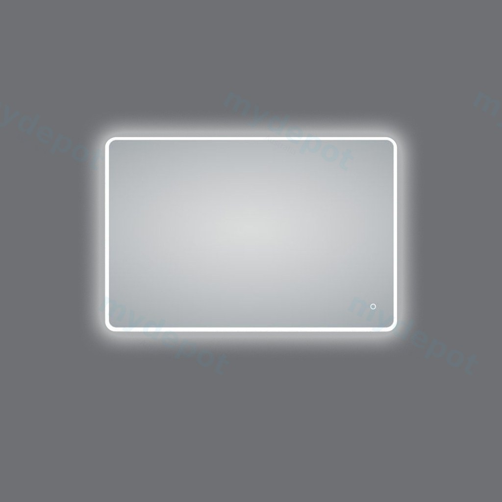 1200*800mm Frosted Edge 3 Color Lighting Backlit Acrylic LED Mirror Touch Sensor Switch Defogger Pad Wall Mounted Vertical or Horizontal