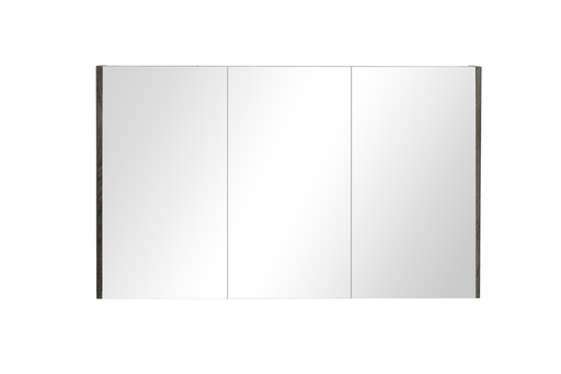 1200mm Dark Grey MDF 3 Doors Pencil Edge Shaving Cabinet