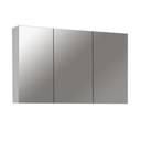 1200mm Gloss White MDF 3 Doors Pencil Edge Shaving Cabinet