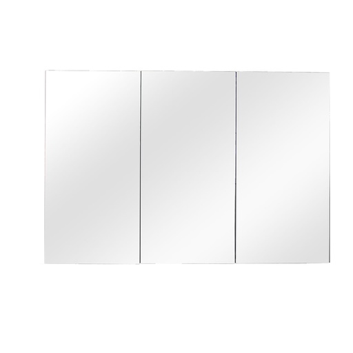 [92041/PVCPSV1200] 1200Lx150Dx720Hmm Gloss White 2PAC PVC 3/DR Pencil Edge Shaving Cabinet