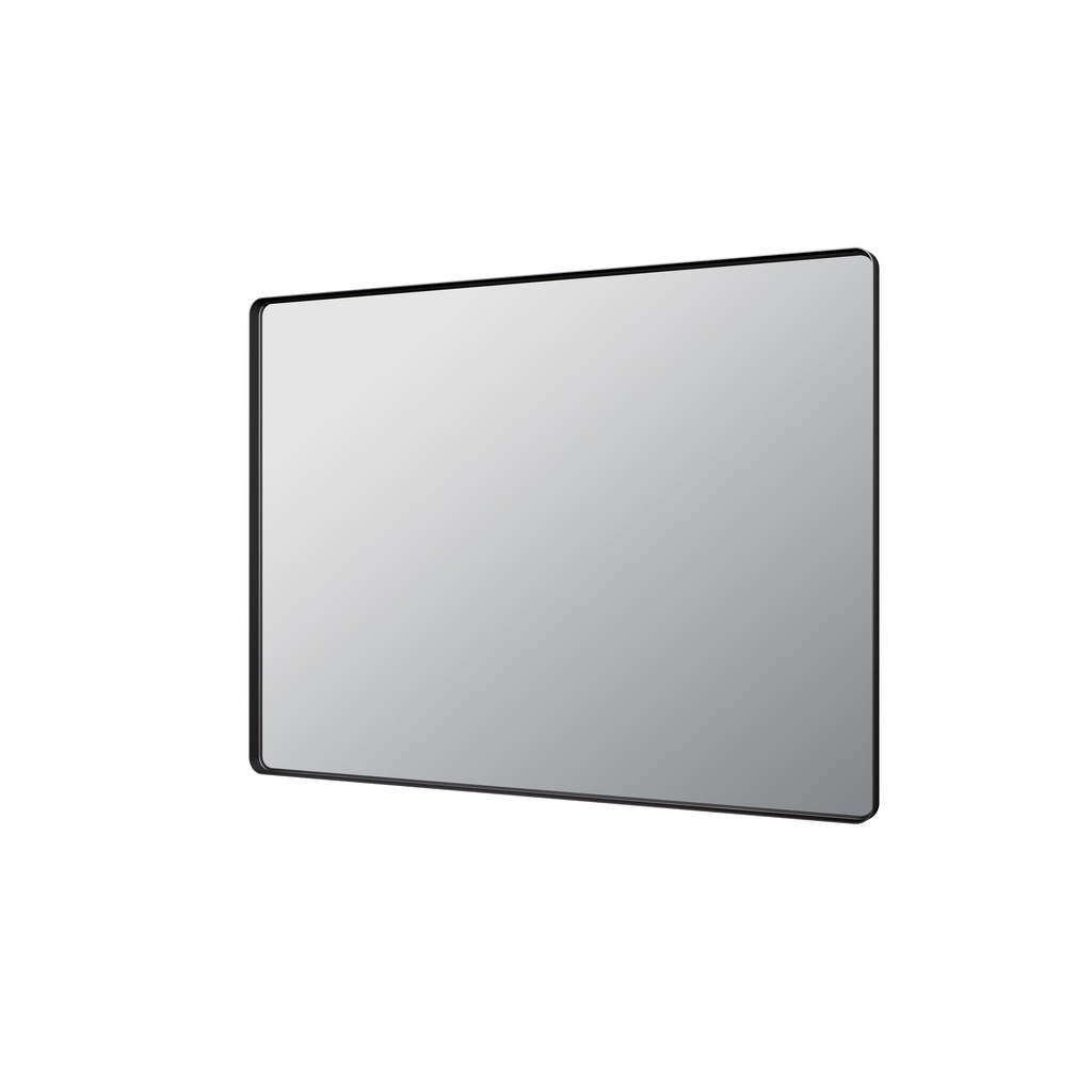 1200X900X35mm Matt Black Recta Framed Mirror