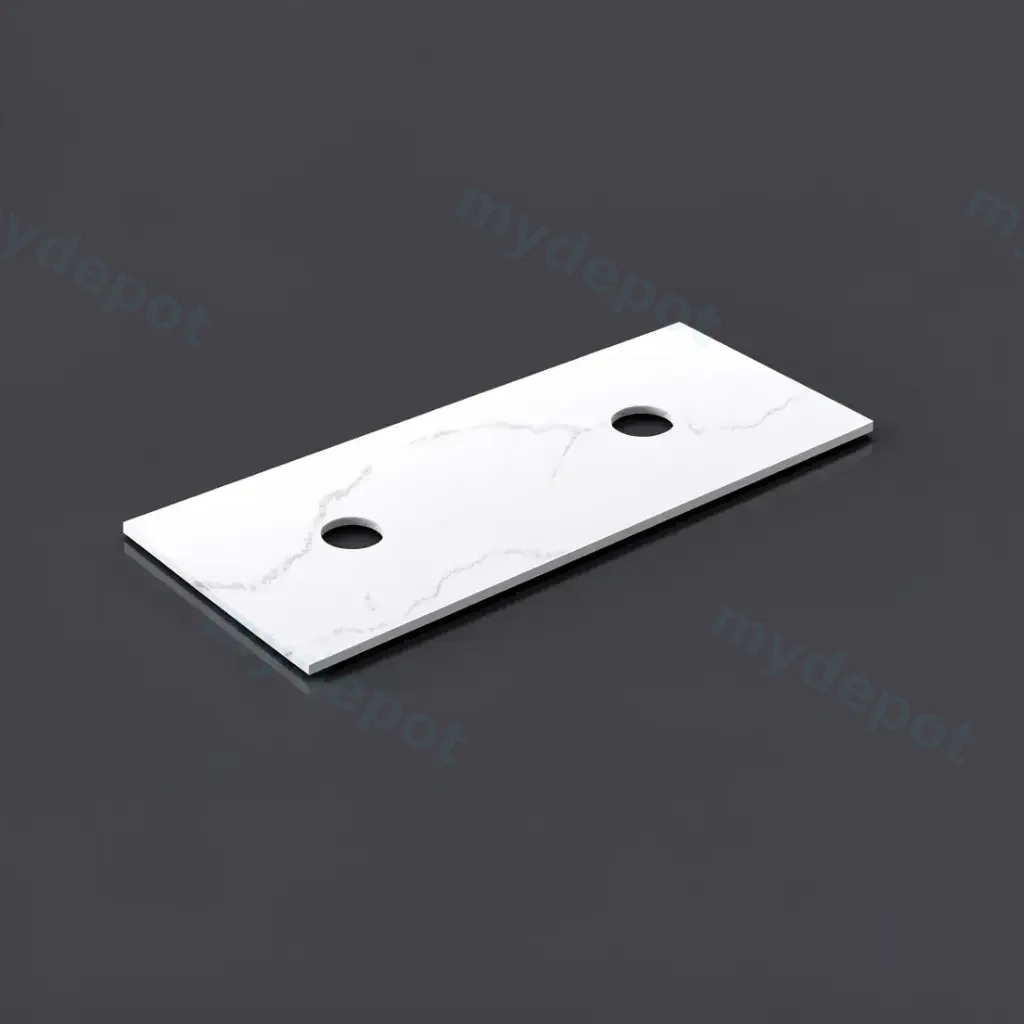 1205X465X12mm Calacatta Artic White Solid Surface Stone Top