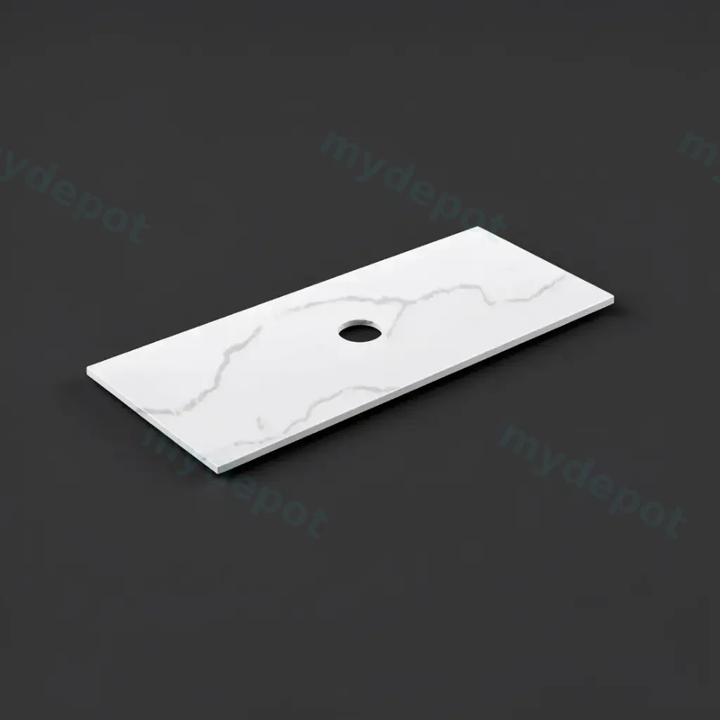 [56052] 1205X465X12mm Calacatta Artic White Solid Surface Stone Top