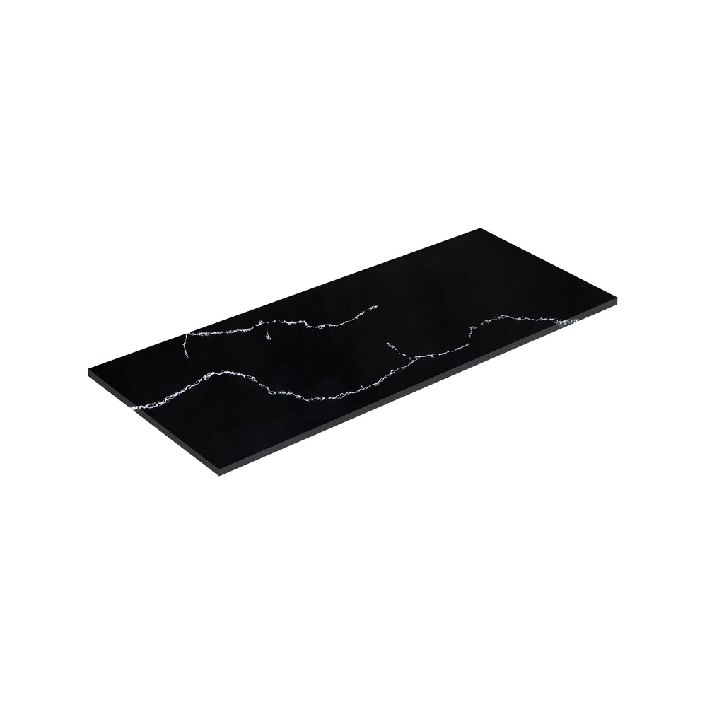 [56313] 1205X465X12mm Calacatta Night Solid Surface Stone Top Solid Surface Plain Slab For Custom Hole Cutting