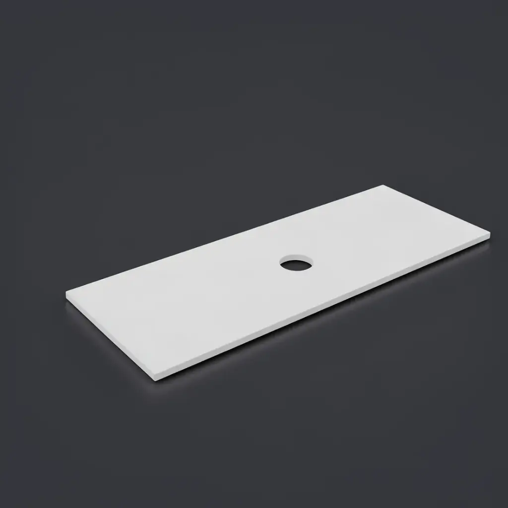 1205X465X12mm Matte White Solid Surface Blanco Stone Top