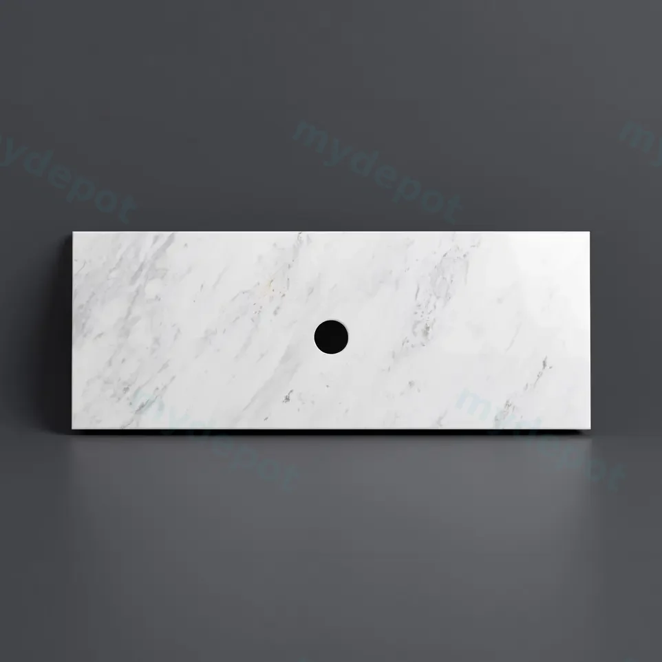 [56342] 1205X465X18mm Carrara White Marble Stone Top