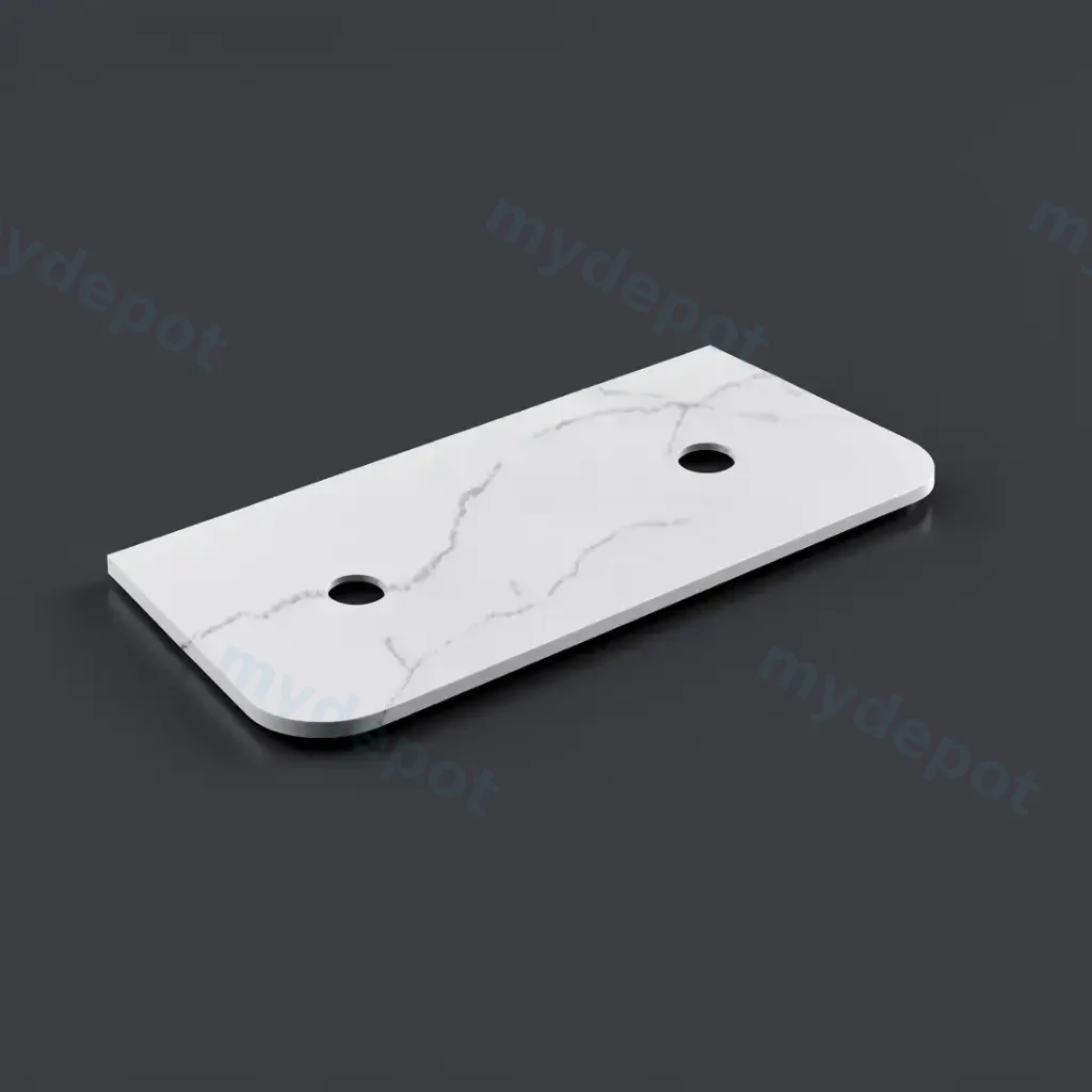 1205X505X12mm Calacatta Artic White Solid Surface Stone Top