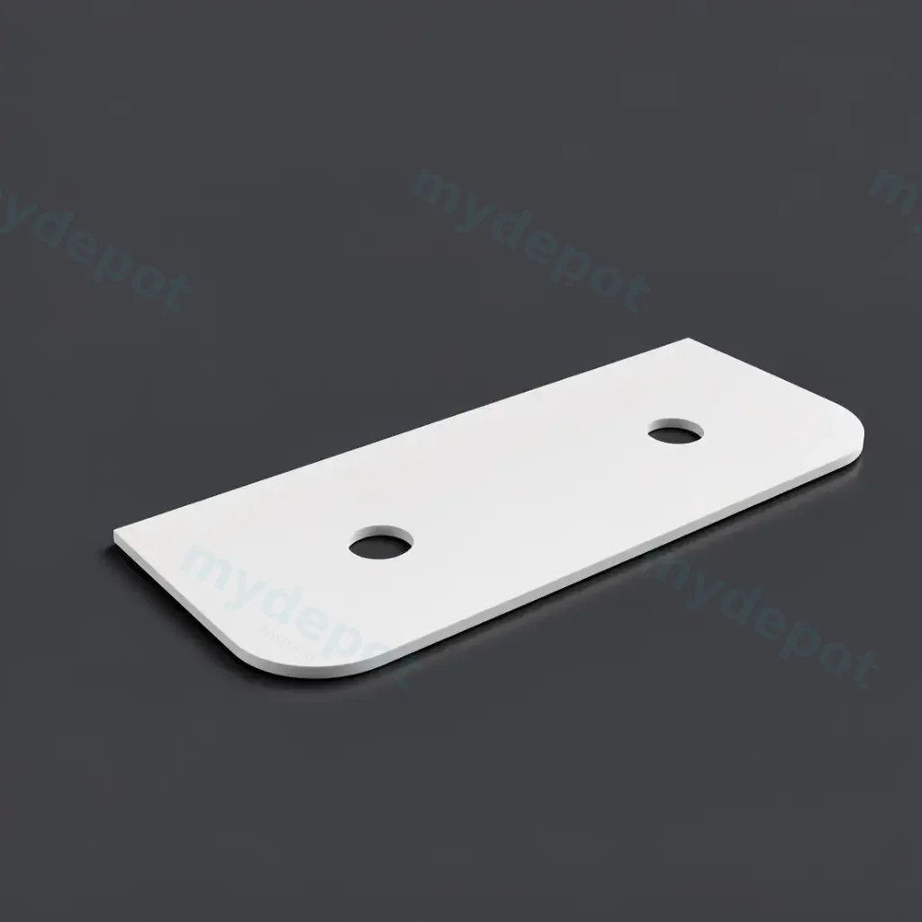[56421] 1205X505X20mm Blanco White(WG034) Zero Silica Engineer Curve Stone Top