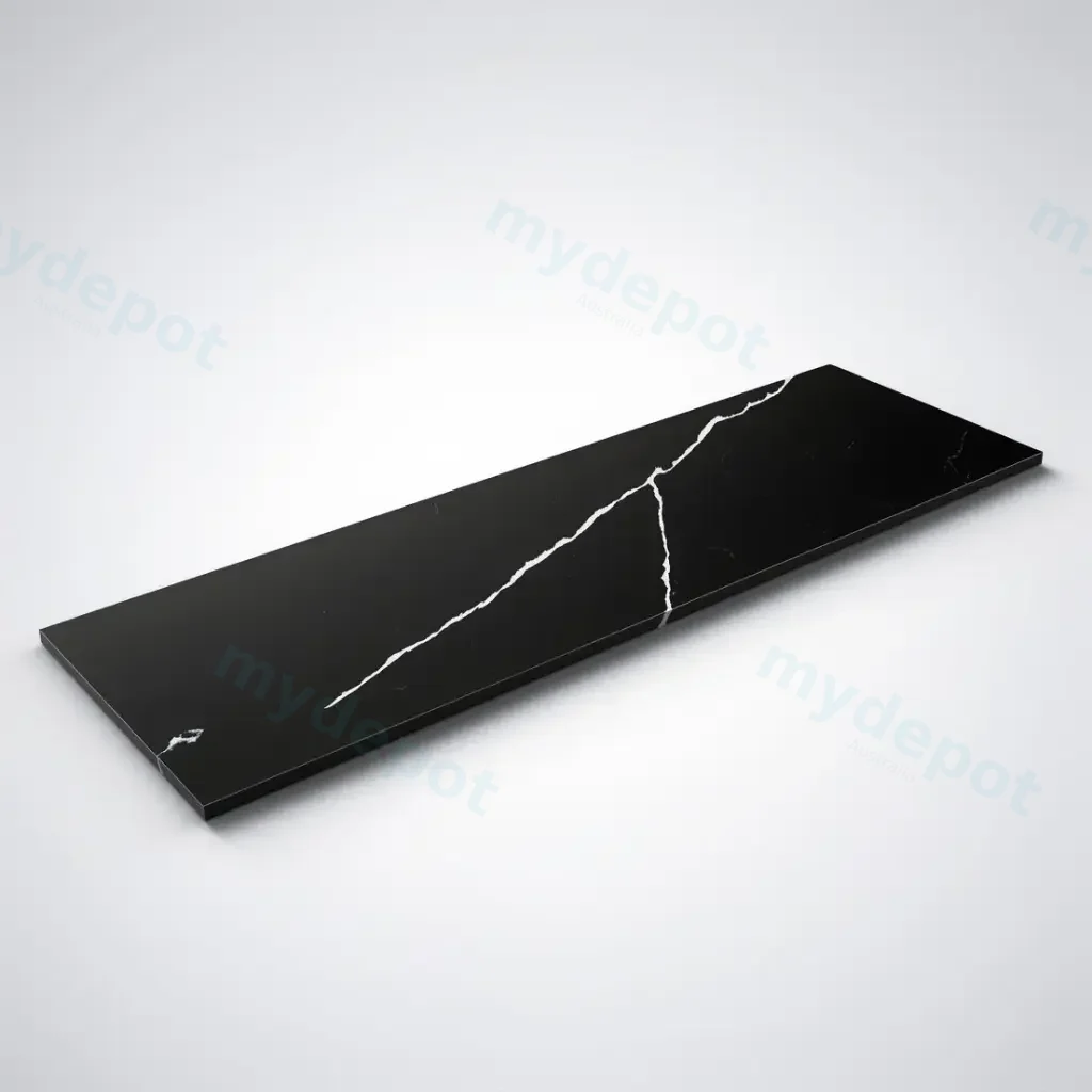 [56396] 1205X505X20mm Calacatta Night (WG485)Zero Silica Engineer Curve Stone Top