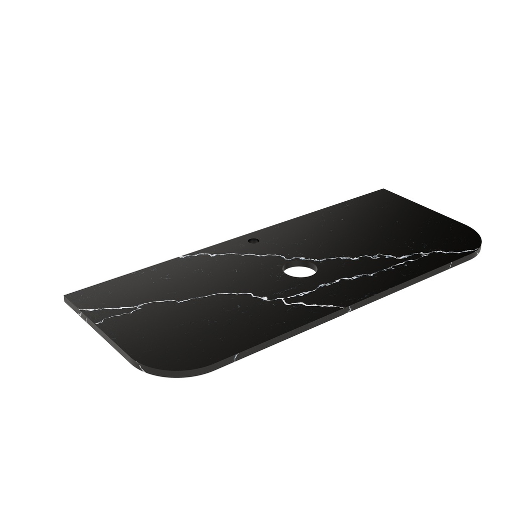 [56396] 1205X505X20mm Calacatta Night (WG485)Zero Silica Engineer Curve Stone Top