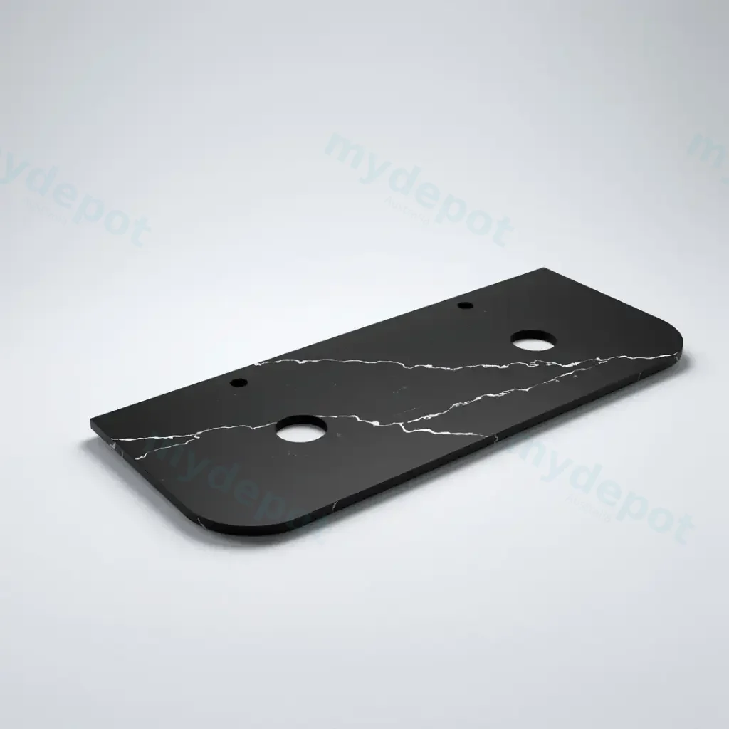 [56398] 1205X505X20mm Calacatta Night (WG485)Zero Silica Engineer Curve Stone Top