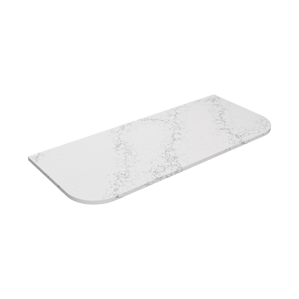 1205X505X20mm Calacatta White (WG486) Zero Silica Engineer Curve Stone Top