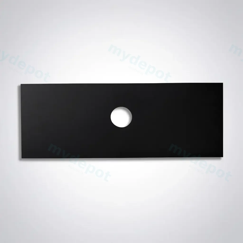 1205x465x15mm Balck Zero Silica Quartz Square Corner Stone Top