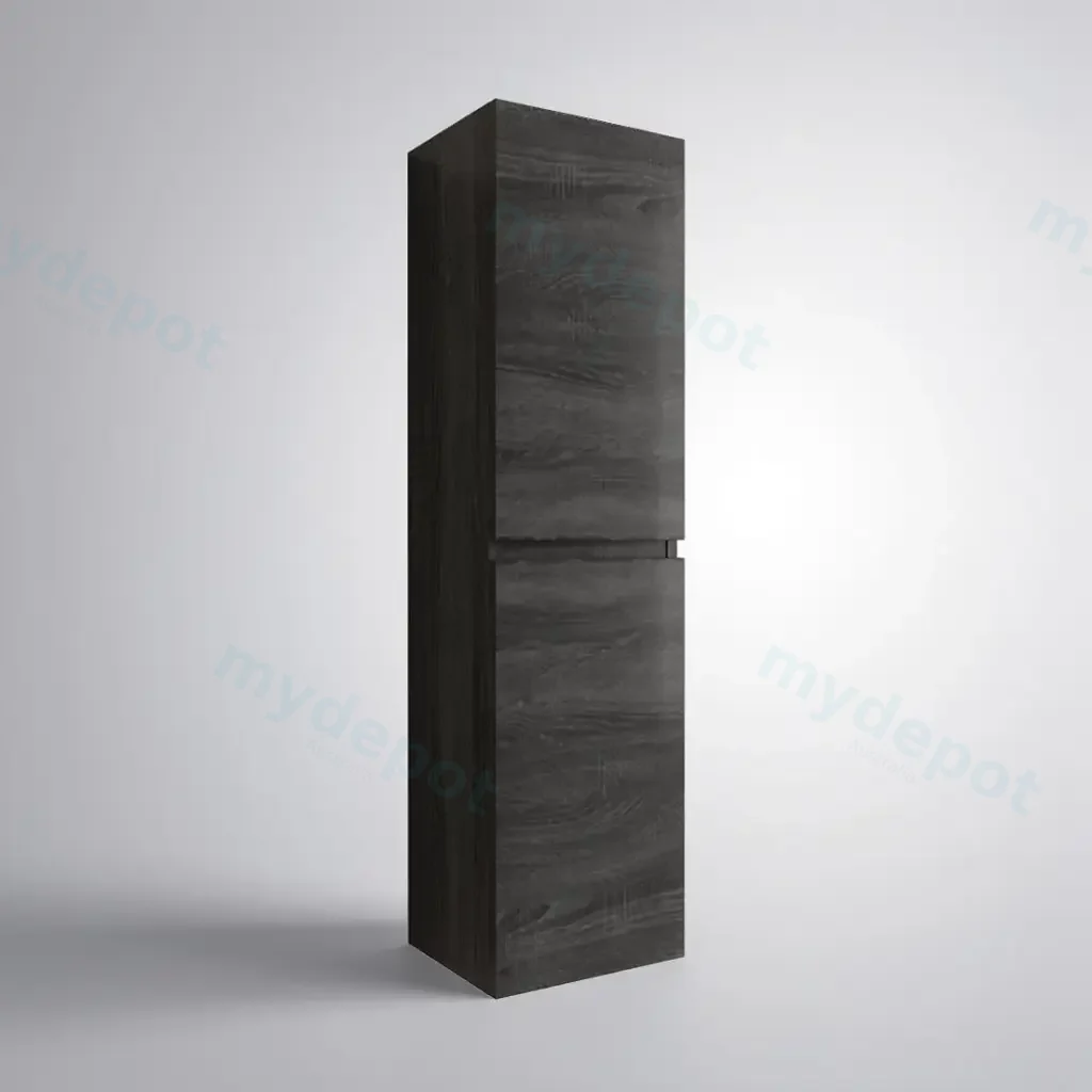 [93226/TB1350-DG] 1350mm Dark Grey MDF 2 Doors Tall Boy Vanity
