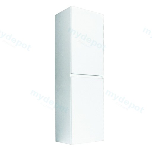 [91036/TB1350] 1350mm Gloss White MDF 2 Doors Tall Boy Vanity