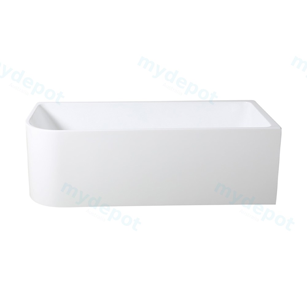 [55620] 1400X730X510mm Gloss White Clayton Free Standing Bath Right Corner None Overflow 40mm Waste+Pipe Supplied