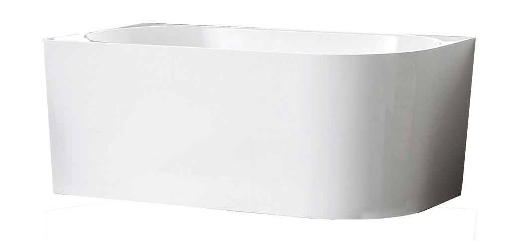 1400X750X600mm Gloss White Bingie Skirt Bath Left Coner None Overflow 40mm Waste+Pipe Supplied