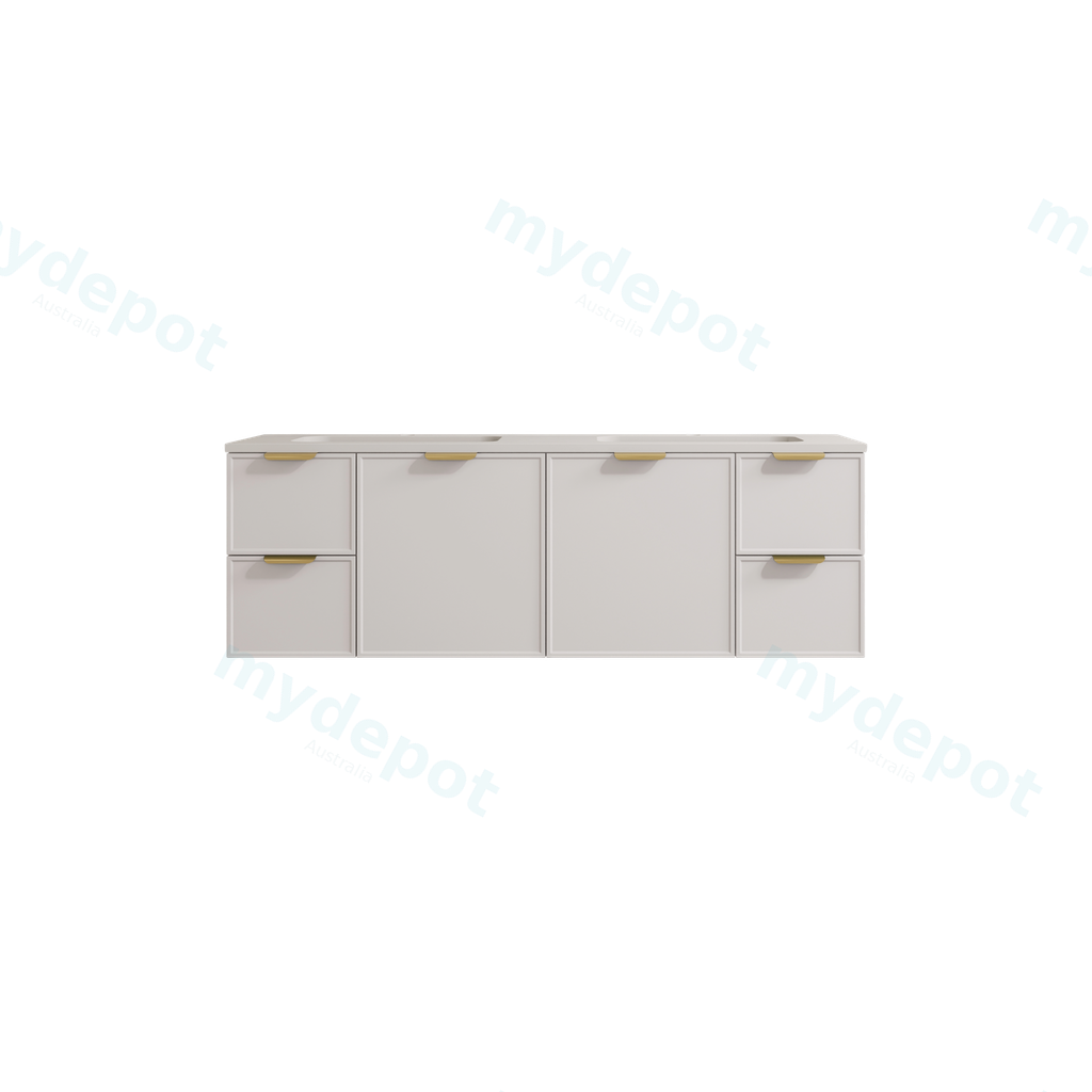 [56458] 1490*455*560mm Matte White Madura Federation Wall Hung PVC Cabine