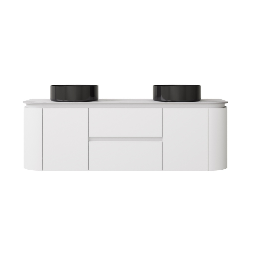 1490X455X470mm Matte White Devito Modern Wall Hung Vanity PVC Cabinet