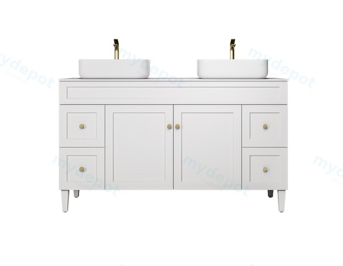 [56495] 1490X455X860 Matte White Harold Federation Free Standing PVC Cabinet
