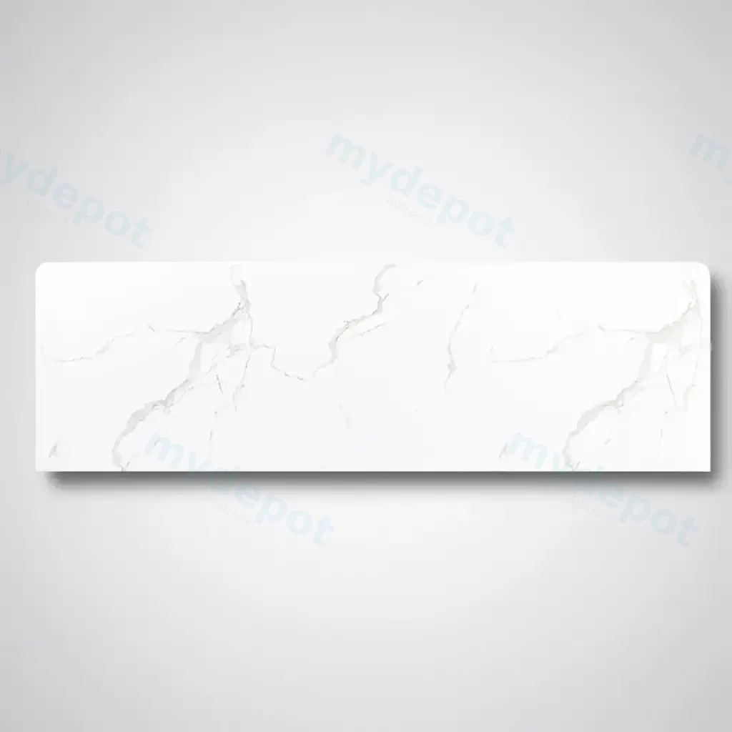 [90160/WM1546ST] 1500x465x15mm White Marble Look Sintered Stone Top Benchtop
