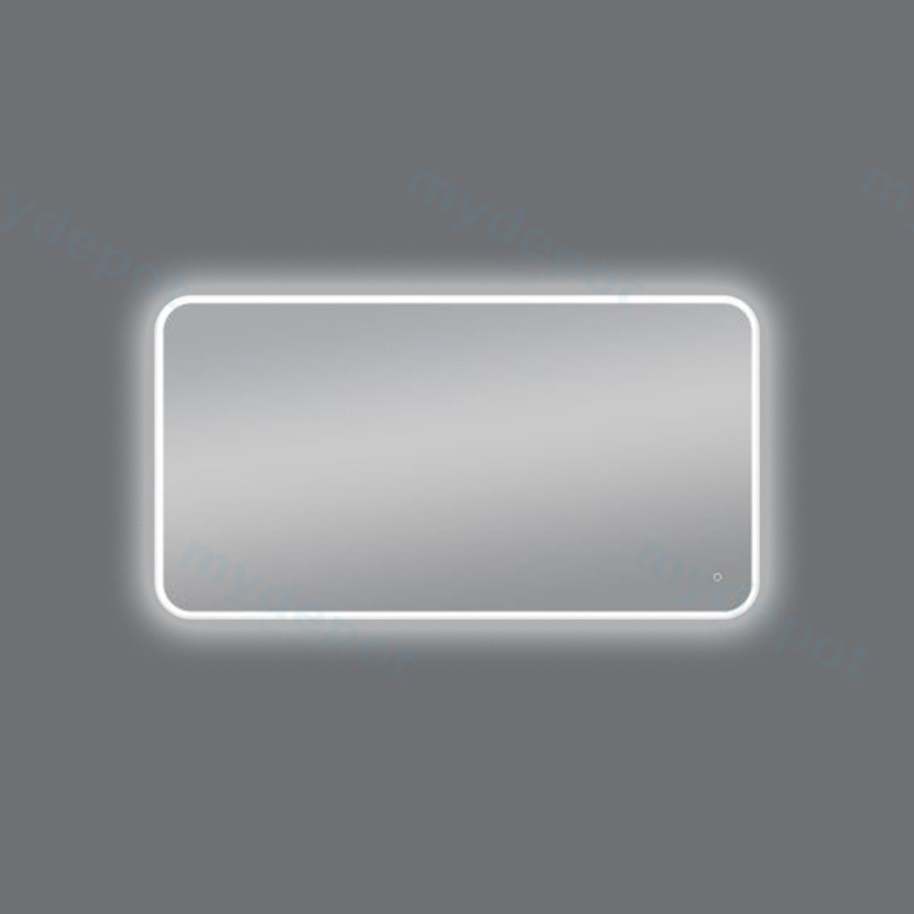 [41404] 1500*800mm Frosted Glass Edge 3 Color Lighting Backlit LED Mirror Touch Sensor Switch