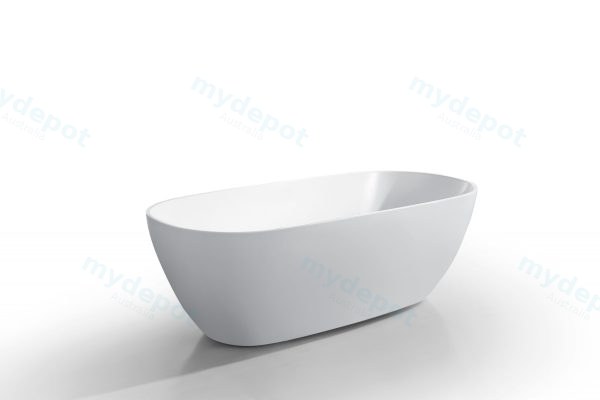[50189] 1500*820*590mm Pilato Freestanding Gloss White Bathtub