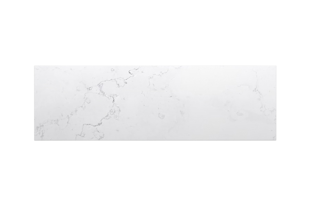1500x465x20mm Quartz Stone Top Gloss White Marble Look Silica-Free Caesarstone Benchtop