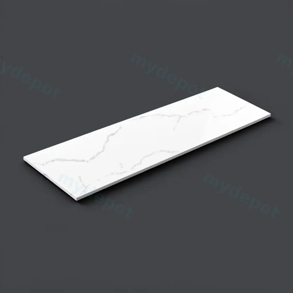 1505X465X12mm Calacatta Artic White Solid Surface Stone Top