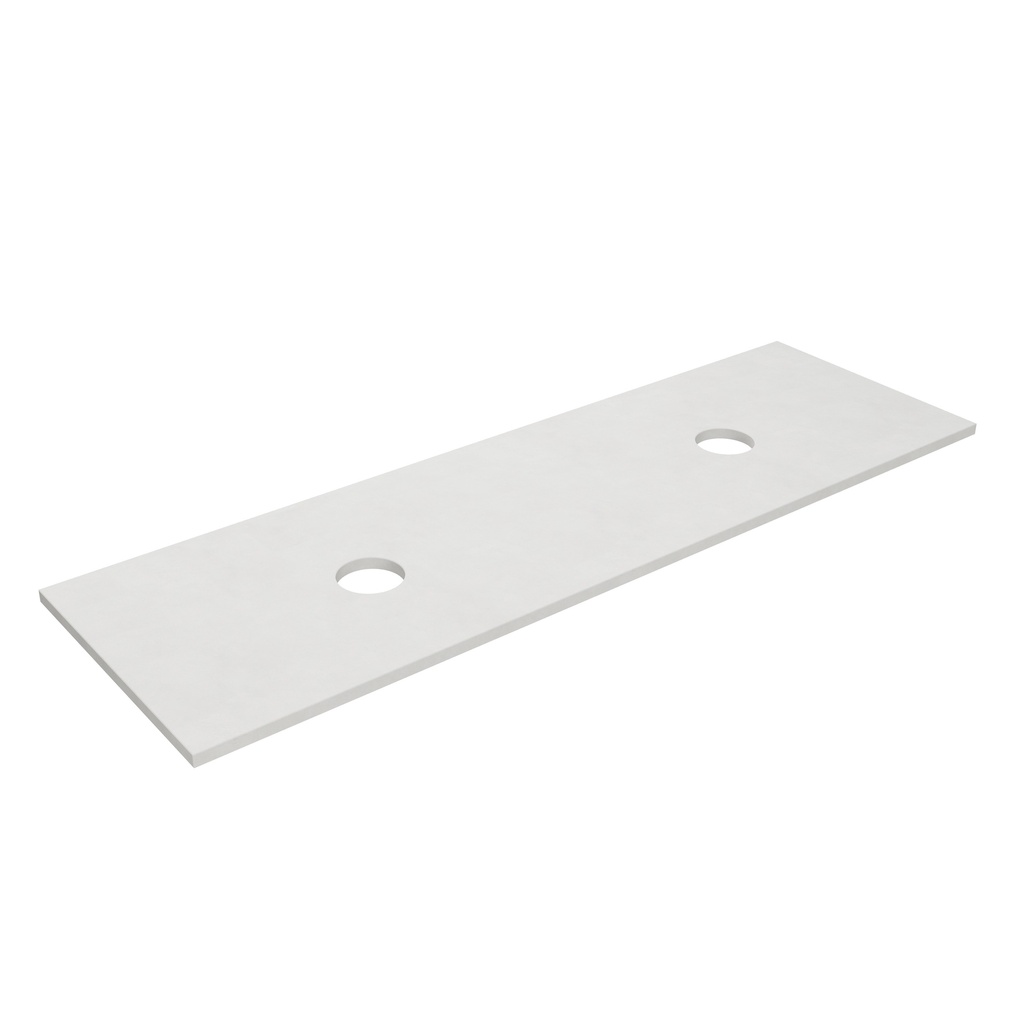 [56110] 1505X465X12mm Matte White Solid Surface Blanco Stone Top