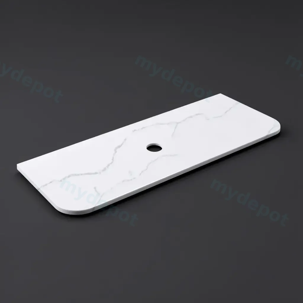 1505X505X12mm Calacatta Artic White Solid Surface Stone Top