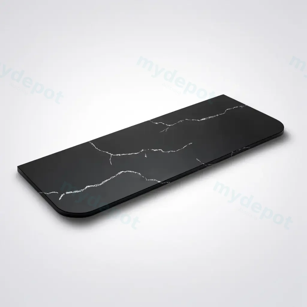 1505X505X12mm Calacatta Night Solid Surface Curve Stone Top