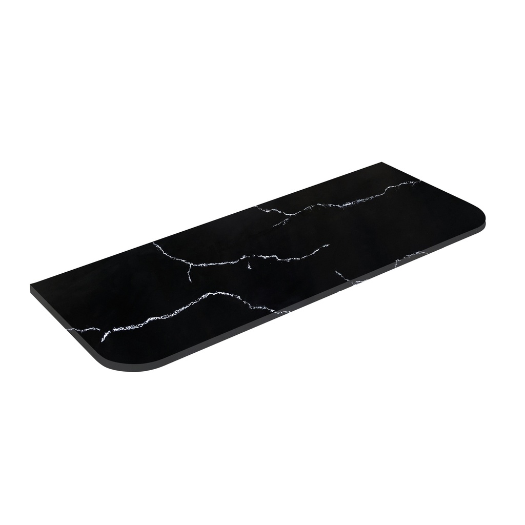 [56326] 1505X505X12mm Calacatta Night Solid Surface Curve Stone Top