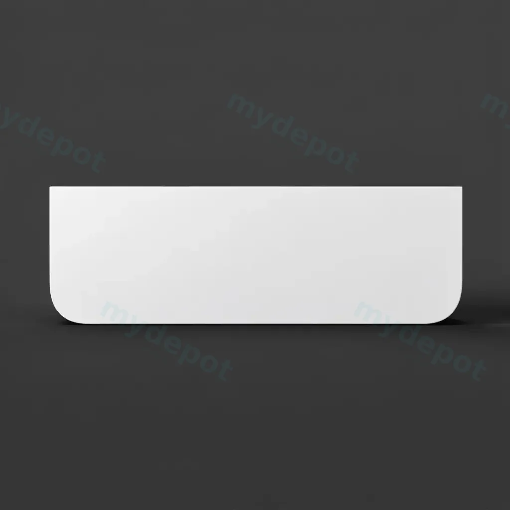 [90214/KC155ST-MW] 1500mm Matte White Sintered Stone Top Rounded Corner Benchtop