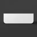 1500mm Matte White Sintered Stone Top Rounded Corner Benchtop