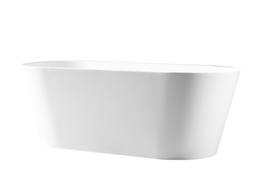 1600*750*590mm Iseo Ultra Slim Freestanding Gloss White Bathtub