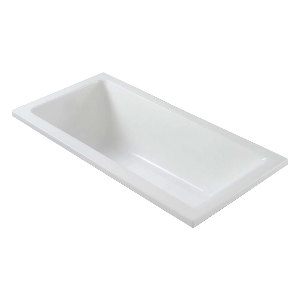[75102/7501-1700] 1700MM TATE DROP IN BATHTUB GLOSS WHITE ACRYLIC