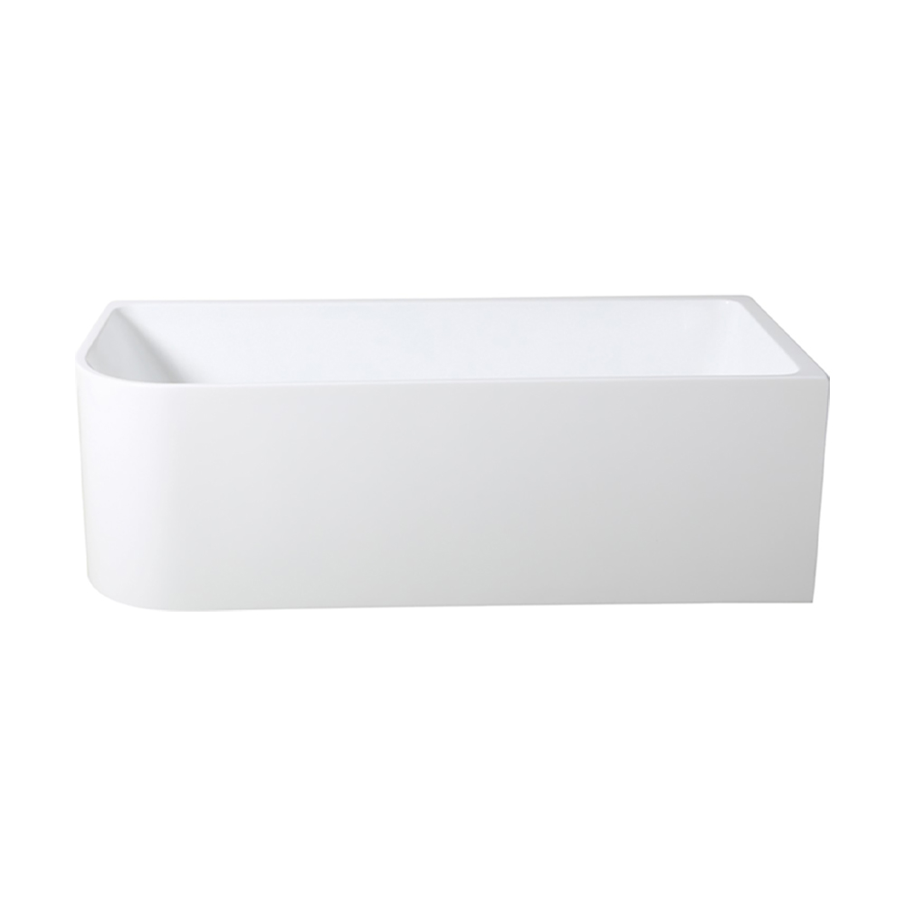[55622] 1700X730X510mm Gloss White Clayton Free Standing Bath Right Corner None Overflow 40mm Waste+Pipe Supplied