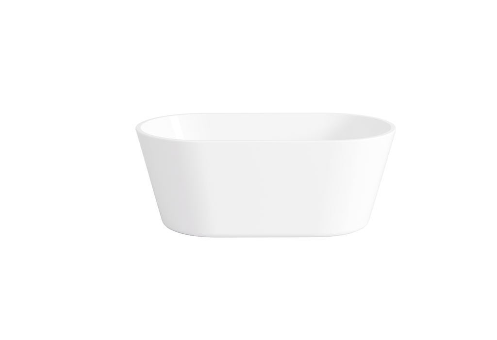 1700X800X600 Gloss White Agena Acylic Free Standing Bathtub No Overflow,Chrome Waste And Pipe Included