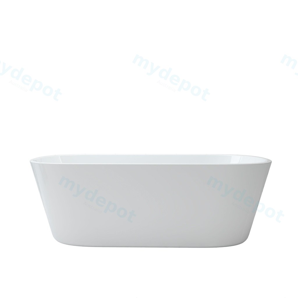 [75115/BT520-1700] 1700mm Round Gloss White Acrylic Free Standing Bathtub