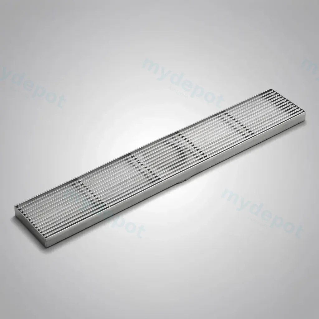 1800*100*21mm Electroplated Silver Grills Drain No Outlet