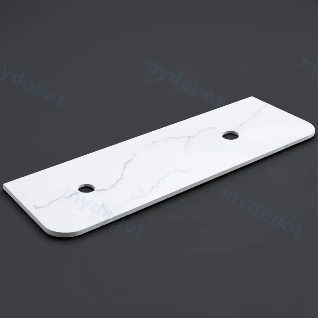 1805X505X12mm Calacatta Artic White Solid Surface Stone Top